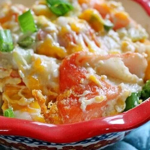 Chinese Buffet Cheesy Crab Casserole - Jam Hands
